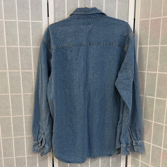 Levi's Classic Blue Denim Button Shirt Jacket Size M - Picture 4 of 4